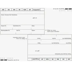 MED ORG kaart index stickers Adresveldstickers in receptformaat / 2 stuks per vel